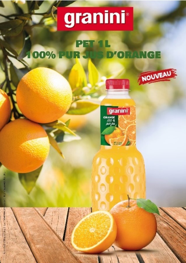 NOUVEAU PUR JUS D'ORANGE GRANINI ! > Distriboissons