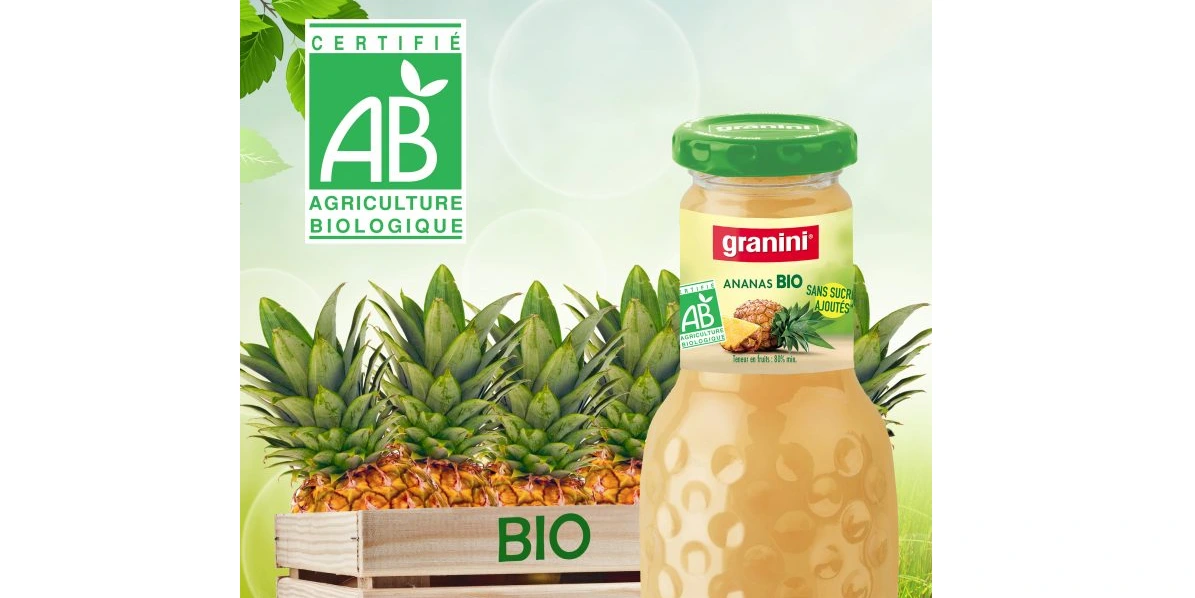 Visuel bouteille granini ananas bio