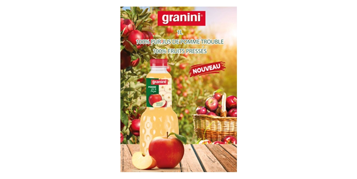 Visuel bouteille granini jus de pomme