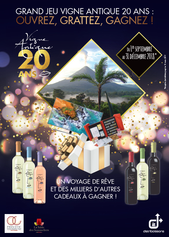 Vigne antique 20 ans, des milliers de cadeaux à gagner !