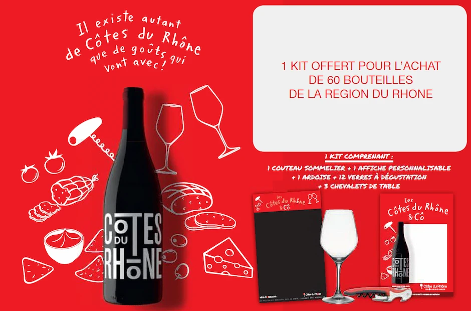 L’inter Rhône offre des kits de matériel de service aux établissements clients du réseau Distriboissons !
