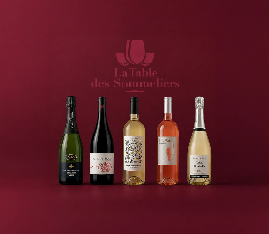 Bouteilles de vin, La table des sommeliers